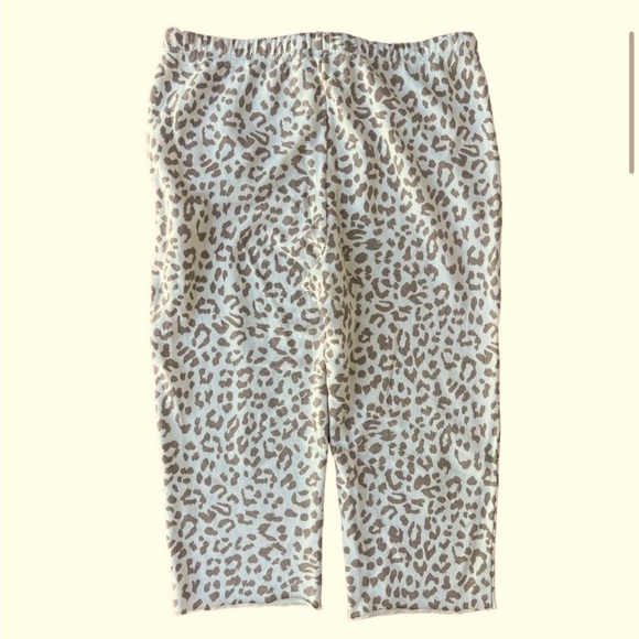 Aerie Sandy Cheetah Oversized Soft Terry-Lined Lounge Pajamas, Top L, Bottom XL - Picture 5 of 10